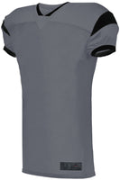 Augusta Sportswear Youth Slant Football Jersey in Graphite/Black  -Part of the Youth, Youth-Jersey, Augusta-Products, Football, Shirts, All-Sports, All-Sports-1 product lines at KanaleyCreations.com