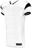 Augusta Sportswear Slant Football Jersey in White/Black  -Part of the Adult, Adult-Jersey, Augusta-Products, Football, Shirts, All-Sports, All-Sports-1 product lines at KanaleyCreations.com