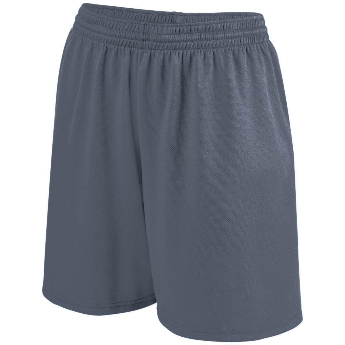 Augusta Sportswear Ladies Shockwave Shorts in Graphite/White  -Part of the Ladies, Ladies-Shorts, Augusta-Products, Softball product lines at KanaleyCreations.com