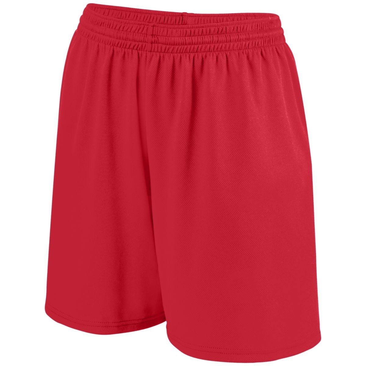 Augusta Sportswear Girls Shockwave Shorts in Red/White  -Part of the Girls, Augusta-Products, Softball, Girls-Shorts product lines at KanaleyCreations.com