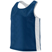 Augusta Sportswear Ladies Reversible Tricot Mesh Lacrosse Tank in Navy/White  -Part of the Ladies, Ladies-Tank, Augusta-Products, Lacrosse, Shirts, All-Sports, All-Sports-1 product lines at KanaleyCreations.com