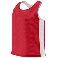 Augusta Sportswear Ladies Reversible Tricot Mesh Lacrosse Tank in Red/White  -Part of the Ladies, Ladies-Tank, Augusta-Products, Lacrosse, Shirts, All-Sports, All-Sports-1 product lines at KanaleyCreations.com