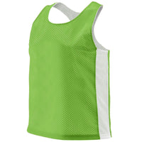 Augusta Sportswear Ladies Reversible Tricot Mesh Lacrosse Tank in Lime/White  -Part of the Ladies, Ladies-Tank, Augusta-Products, Lacrosse, Shirts, All-Sports, All-Sports-1 product lines at KanaleyCreations.com