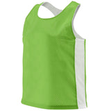 Augusta Sportswear Ladies Reversible Tricot Mesh Lacrosse Tank in Lime/White  -Part of the Ladies, Ladies-Tank, Augusta-Products, Lacrosse, Shirts, All-Sports, All-Sports-1 product lines at KanaleyCreations.com