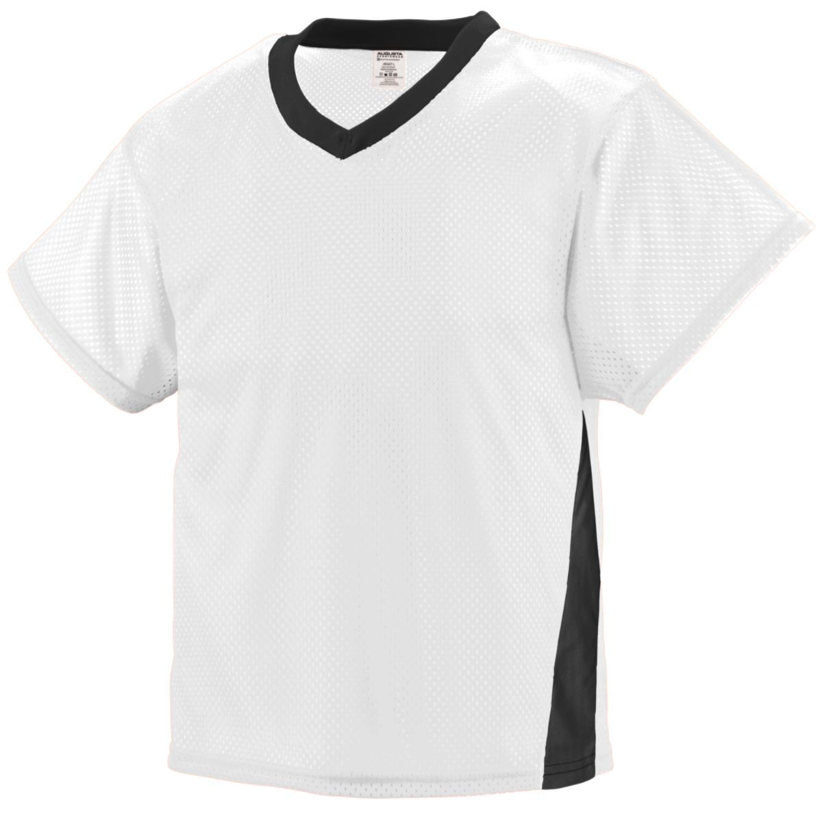 Augusta Sportswear High Score Jersey in White/Black  -Part of the Adult, Adult-Jersey, Augusta-Products, Lacrosse, Shirts, All-Sports, All-Sports-1 product lines at KanaleyCreations.com