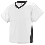 Augusta Sportswear Youth High Score Jersey in White/Black  -Part of the Youth, Youth-Jersey, Augusta-Products, Lacrosse, Shirts, All-Sports, All-Sports-1 product lines at KanaleyCreations.com