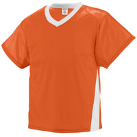 Augusta Sportswear Youth High Score Jersey in Orange/White  -Part of the Youth, Youth-Jersey, Augusta-Products, Lacrosse, Shirts, All-Sports, All-Sports-1 product lines at KanaleyCreations.com