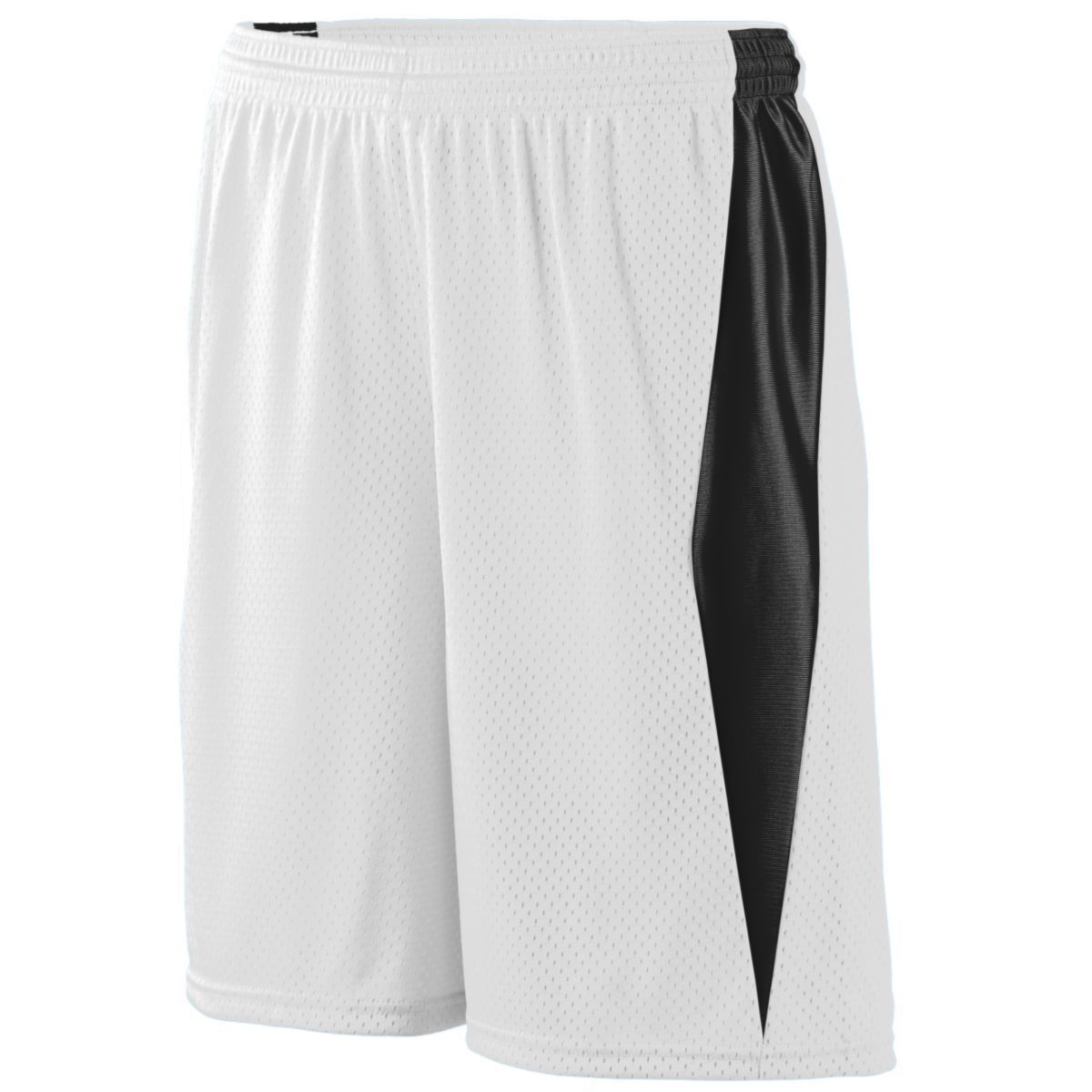 Augusta Sportswear Top Score Shorts in White/Black  -Part of the Adult, Adult-Shorts, Augusta-Products, Lacrosse, All-Sports, All-Sports-1 product lines at KanaleyCreations.com