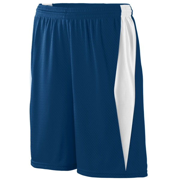 Augusta Sportswear Top Score Shorts in Navy/White  -Part of the Adult, Adult-Shorts, Augusta-Products, Lacrosse, All-Sports, All-Sports-1 product lines at KanaleyCreations.com
