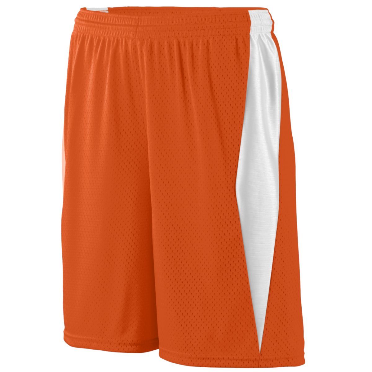 Augusta Sportswear Top Score Shorts in Orange/White  -Part of the Adult, Adult-Shorts, Augusta-Products, Lacrosse, All-Sports, All-Sports-1 product lines at KanaleyCreations.com