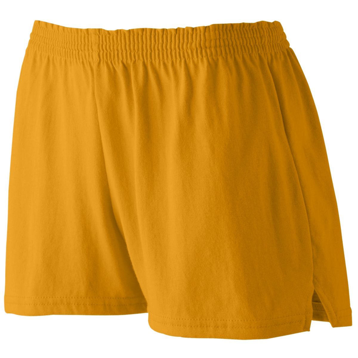 Augusta Sportswear Ladies Junior Fit Jersey Shorts in Gold  -Part of the Ladies, Ladies-Shorts, Augusta-Products product lines at KanaleyCreations.com