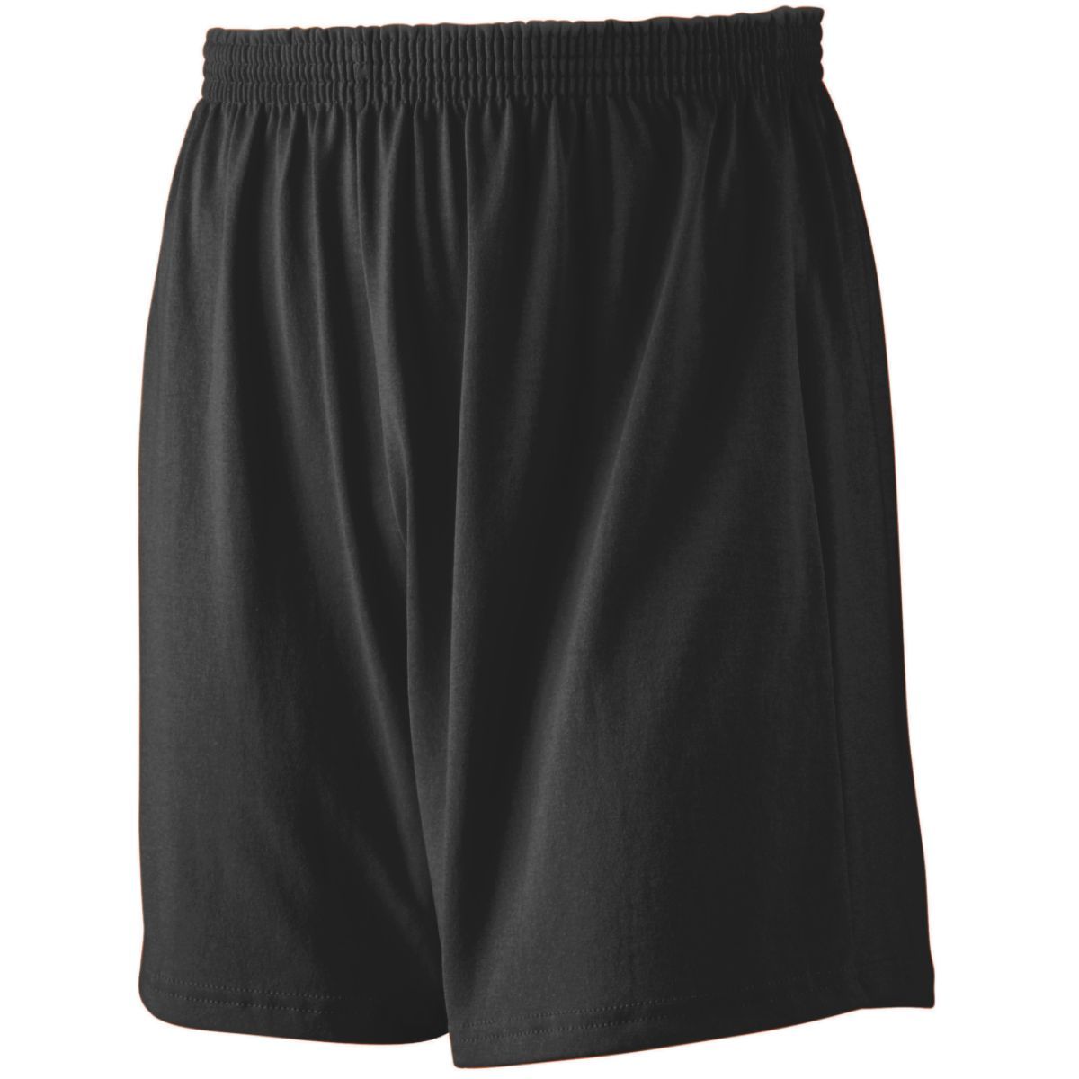 Augusta Sportswear Jersey Knit Shorts in Black  -Part of the Adult, Adult-Shorts, Augusta-Products product lines at KanaleyCreations.com
