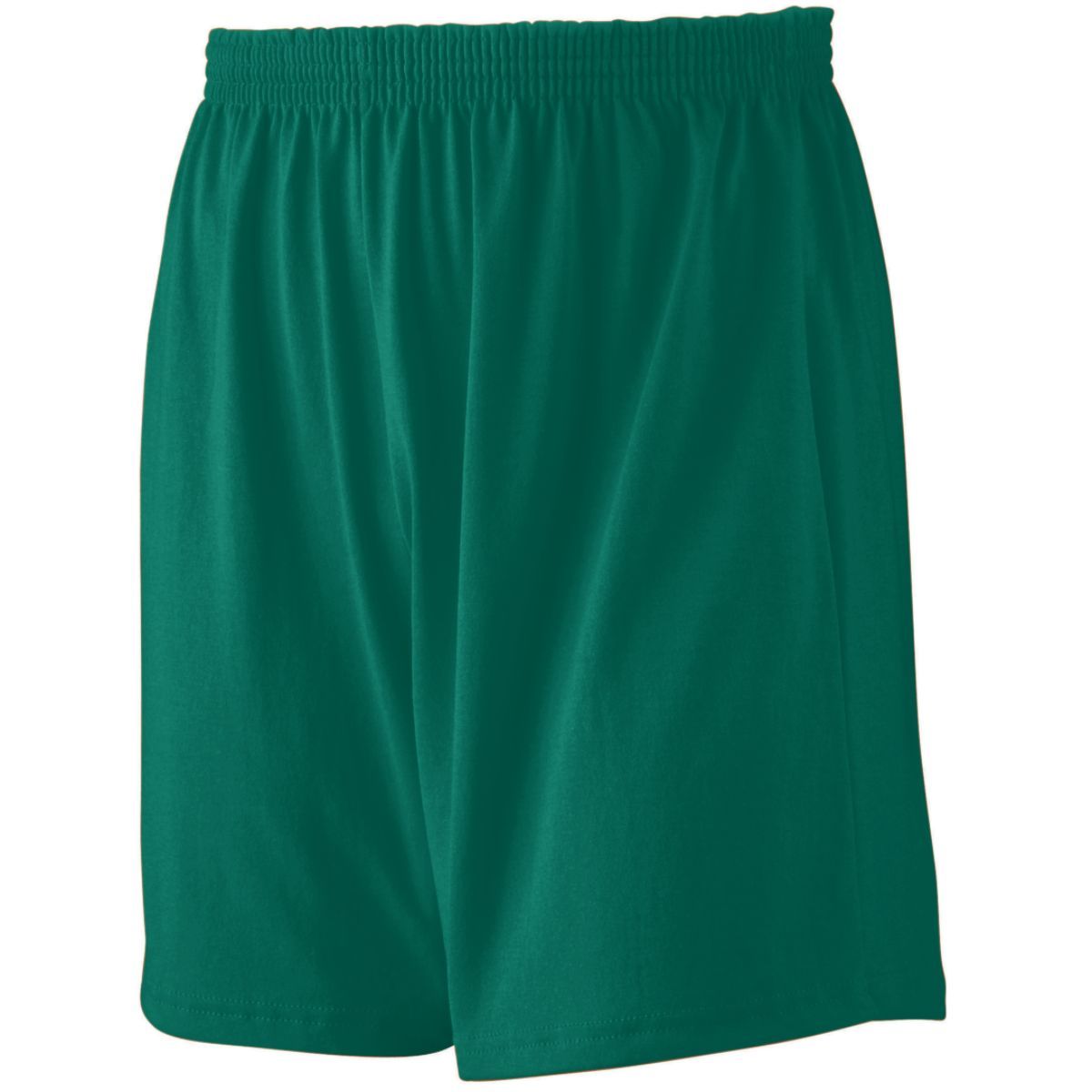 Augusta Sportswear Youth Jersey Knit Shorts in Dark Green  -Part of the Youth, Youth-Shorts, Augusta-Products product lines at KanaleyCreations.com