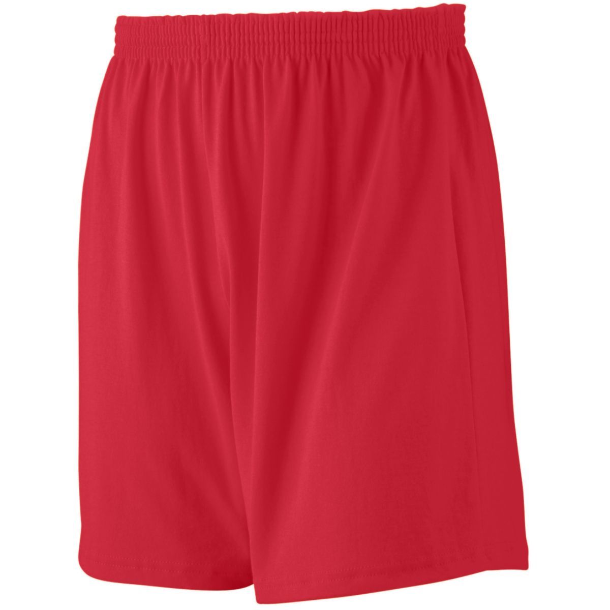 Augusta Sportswear Youth Jersey Knit Shorts in Red  -Part of the Youth, Youth-Shorts, Augusta-Products product lines at KanaleyCreations.com