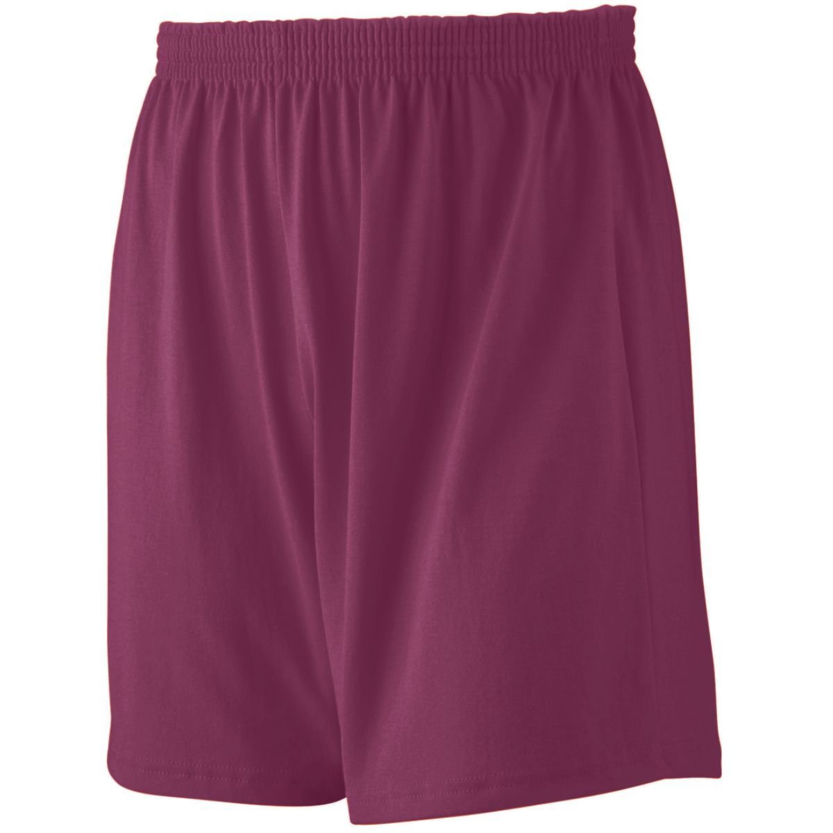 Augusta Sportswear Youth Jersey Knit Shorts in Maroon  -Part of the Youth, Youth-Shorts, Augusta-Products product lines at KanaleyCreations.com