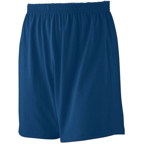 Augusta Sportswear Youth Jersey Knit Shorts in Navy  -Part of the Youth, Youth-Shorts, Augusta-Products product lines at KanaleyCreations.com