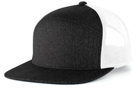 Pacific Headwear Heather 6-panel Arch Trucker Snapback Cap