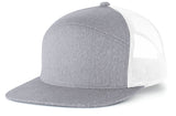 Pacific Headwear Heather 6-panel Arch Trucker Snapback Cap