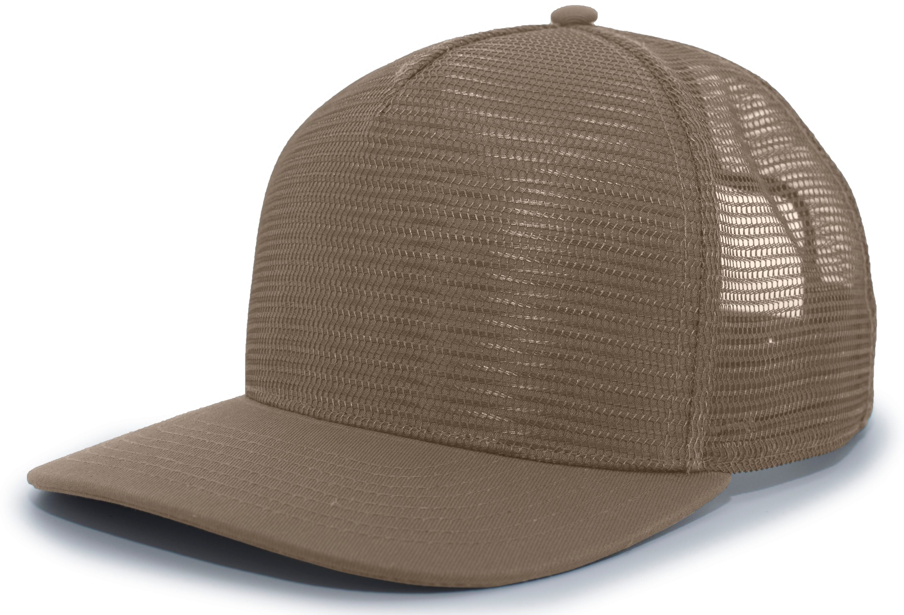 Pacific Headwear 5-panel Mesh Overlay Trucker Snapback