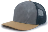 Pacific Headwear 5-panel Mesh Overlay Trucker Snapback