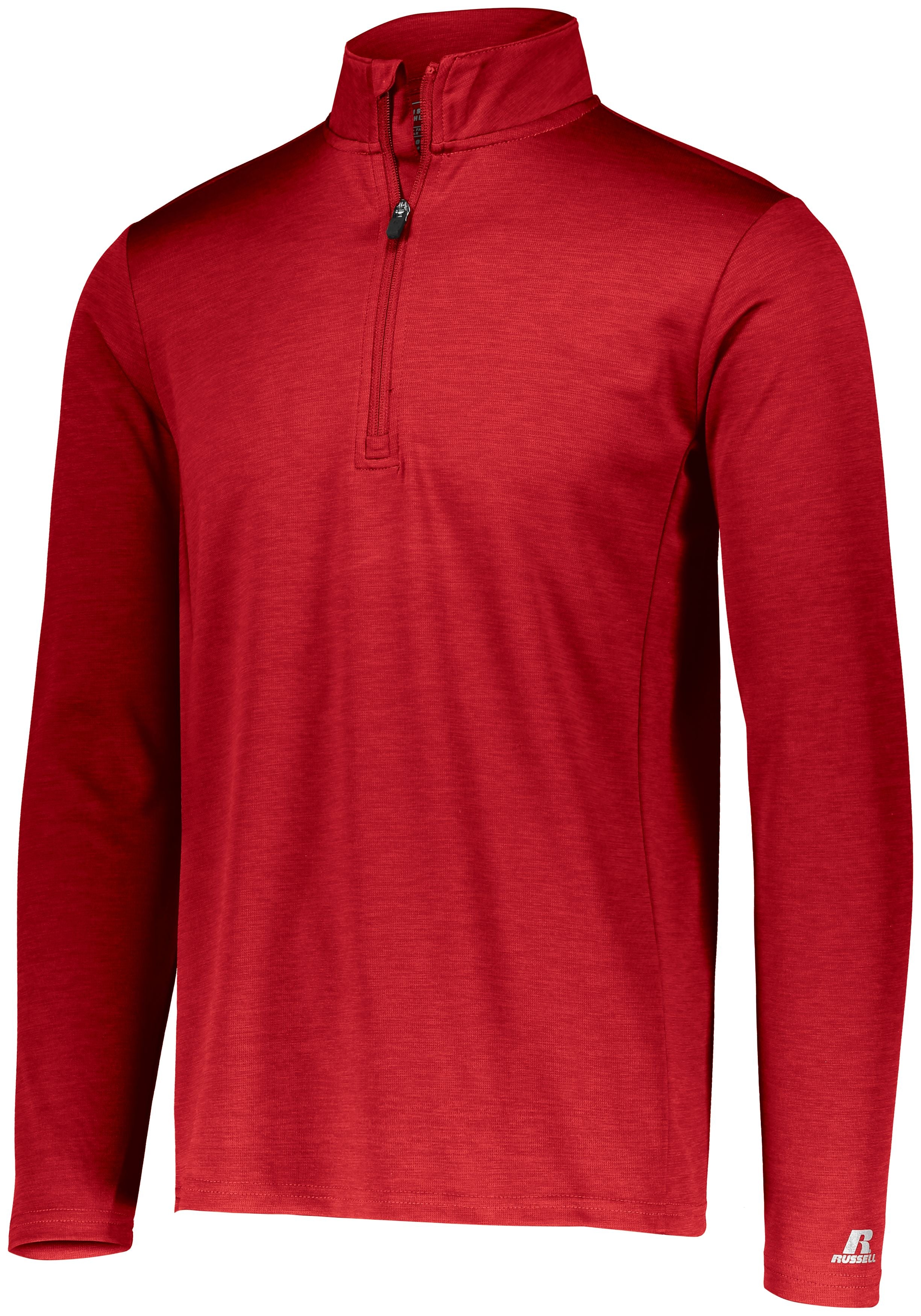 Russell Athletic Dri-Power Lightweight 1/4 Zip Pullover in True Red  -Part of the Adult, Russell-Athletic-Products, Shirts product lines at KanaleyCreations.com