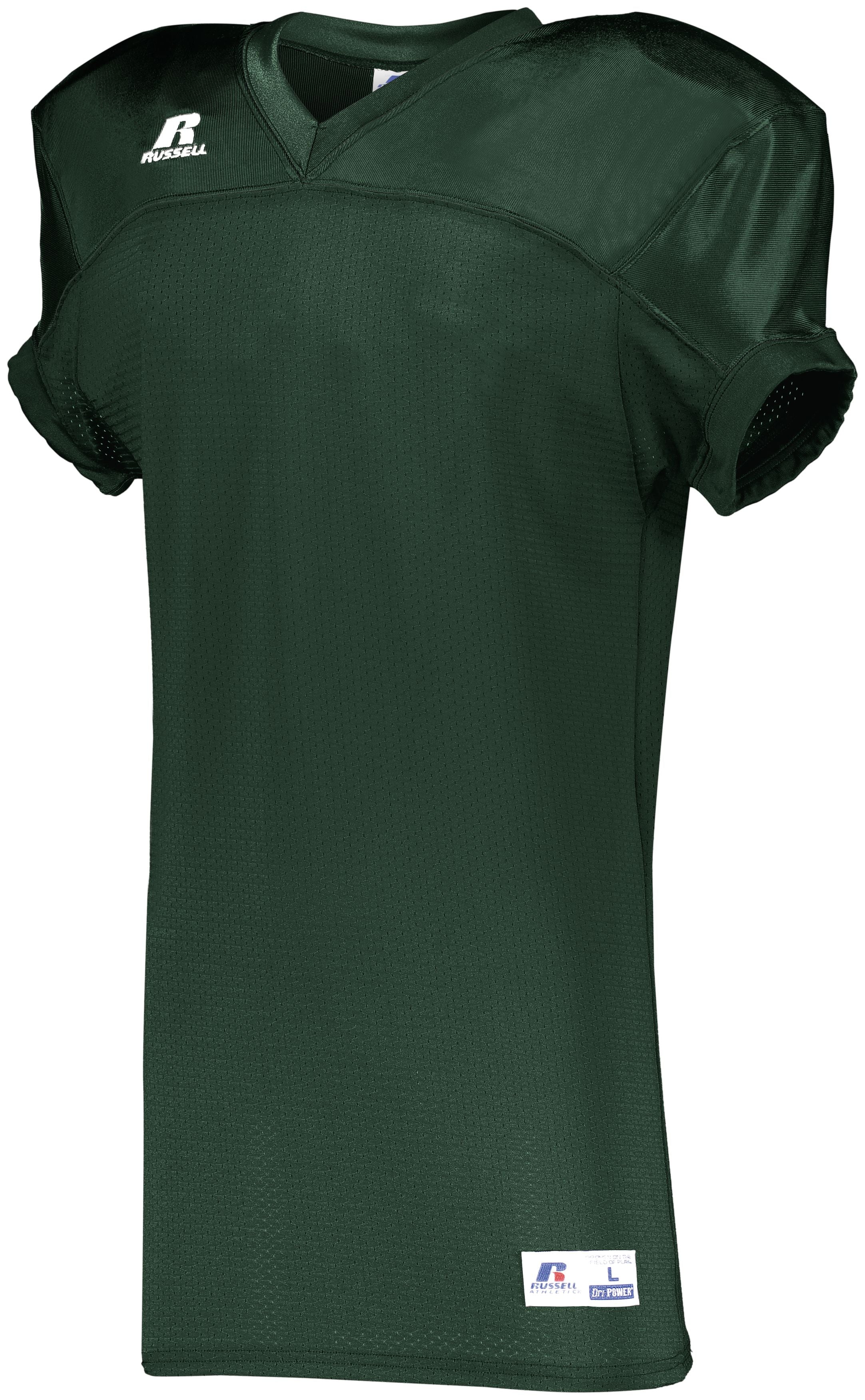 Russell Athletic Stretch Mesh Game Jersey in Dark Green  -Part of the Adult, Adult-Jersey, Football, Russell-Athletic-Products, Shirts, All-Sports, All-Sports-1 product lines at KanaleyCreations.com