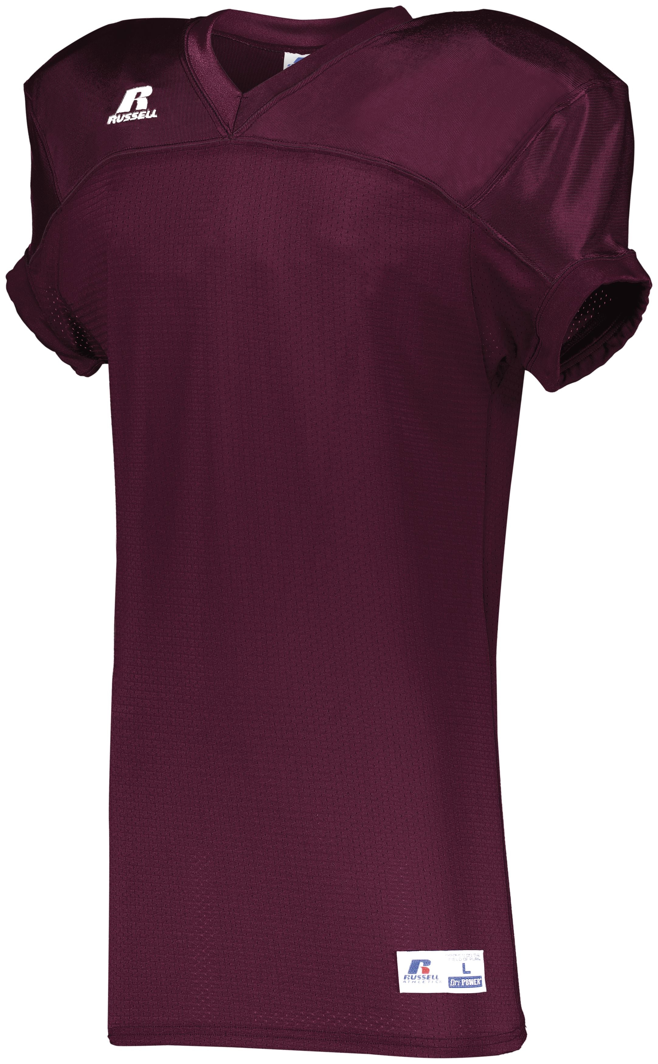 Russell Athletic Stretch Mesh Game Jersey in Maroon  -Part of the Adult, Adult-Jersey, Football, Russell-Athletic-Products, Shirts, All-Sports, All-Sports-1 product lines at KanaleyCreations.com