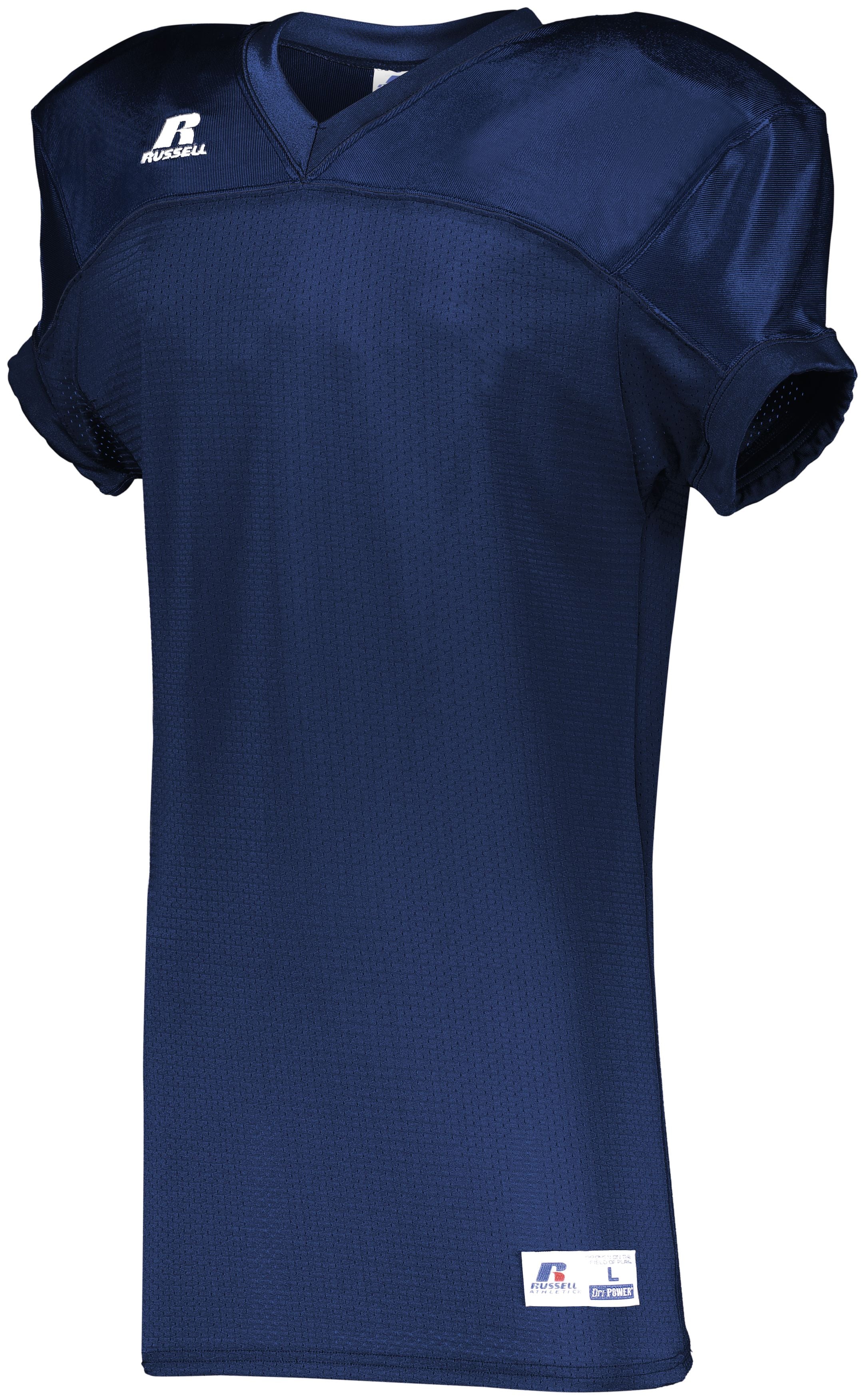 Russell Athletic Stretch Mesh Game Jersey in Navy  -Part of the Adult, Adult-Jersey, Football, Russell-Athletic-Products, Shirts, All-Sports, All-Sports-1 product lines at KanaleyCreations.com