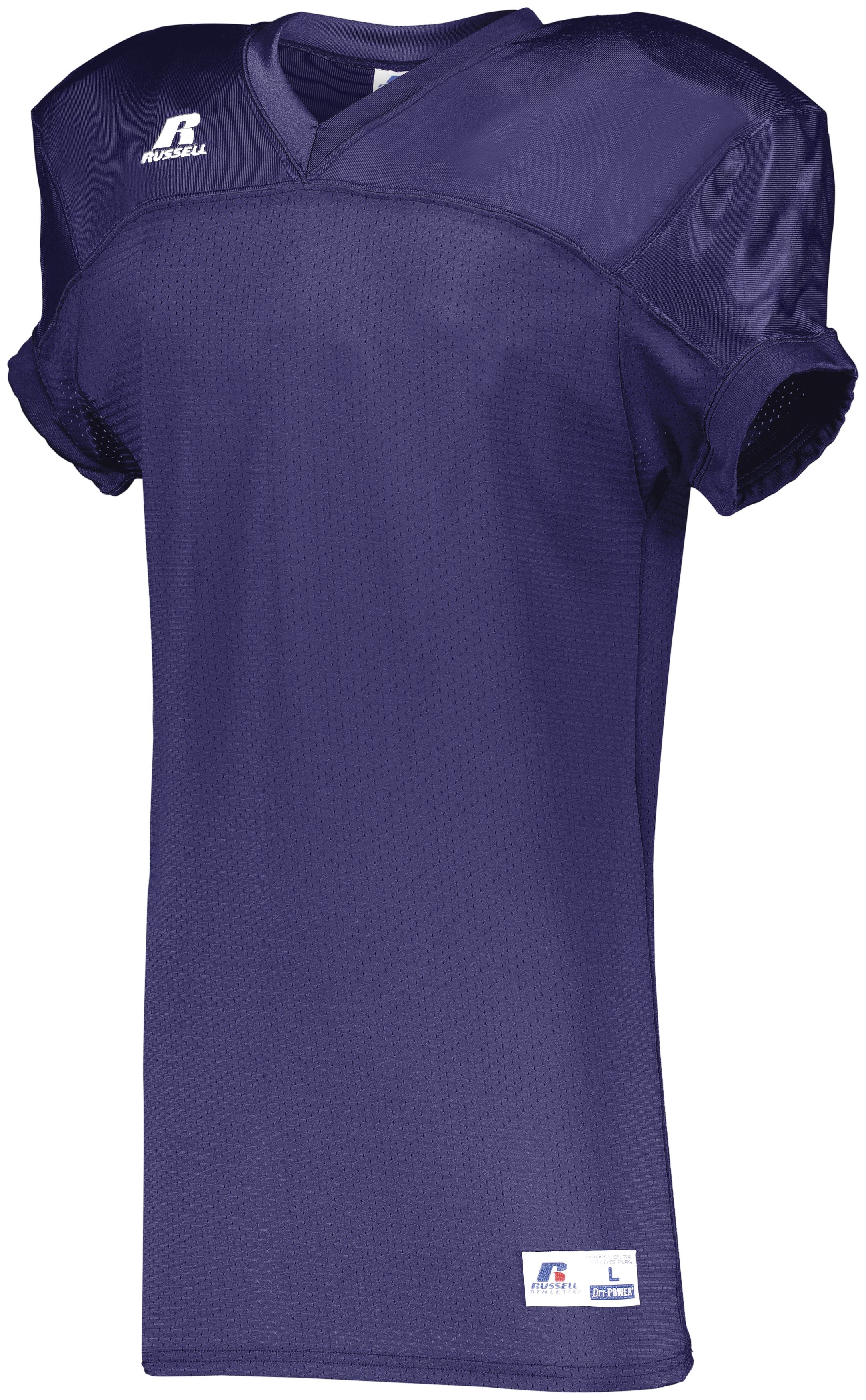 Russell Athletic Stretch Mesh Game Jersey in Purple  -Part of the Adult, Adult-Jersey, Football, Russell-Athletic-Products, Shirts, All-Sports, All-Sports-1 product lines at KanaleyCreations.com