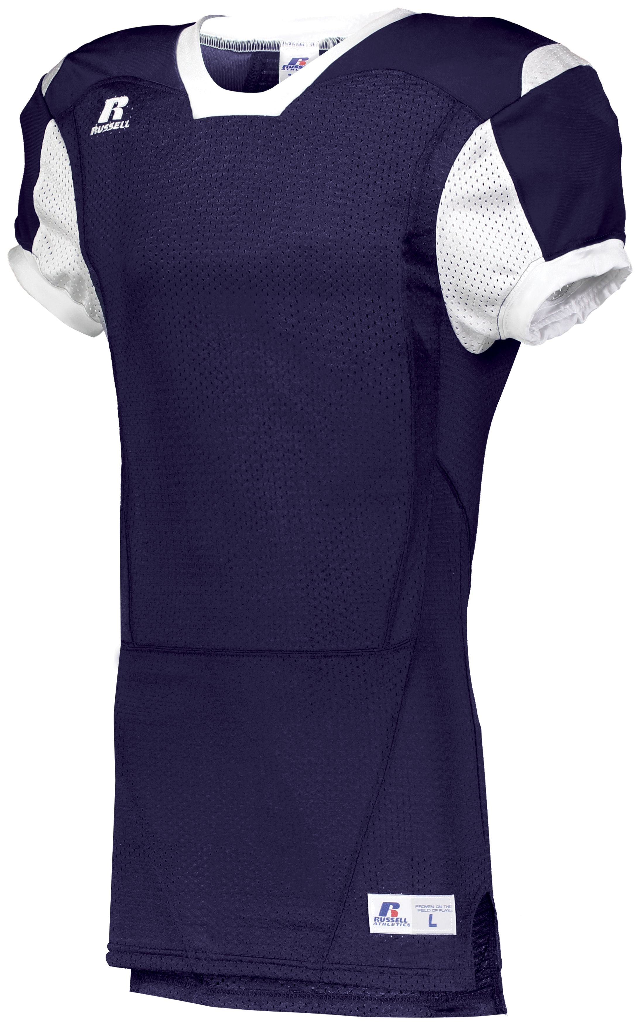 Russell Athletic Youth Color Block Game Jersey in Purple/White  -Part of the Youth, Youth-Jersey, Football, Russell-Athletic-Products, Shirts, All-Sports, All-Sports-1 product lines at KanaleyCreations.com