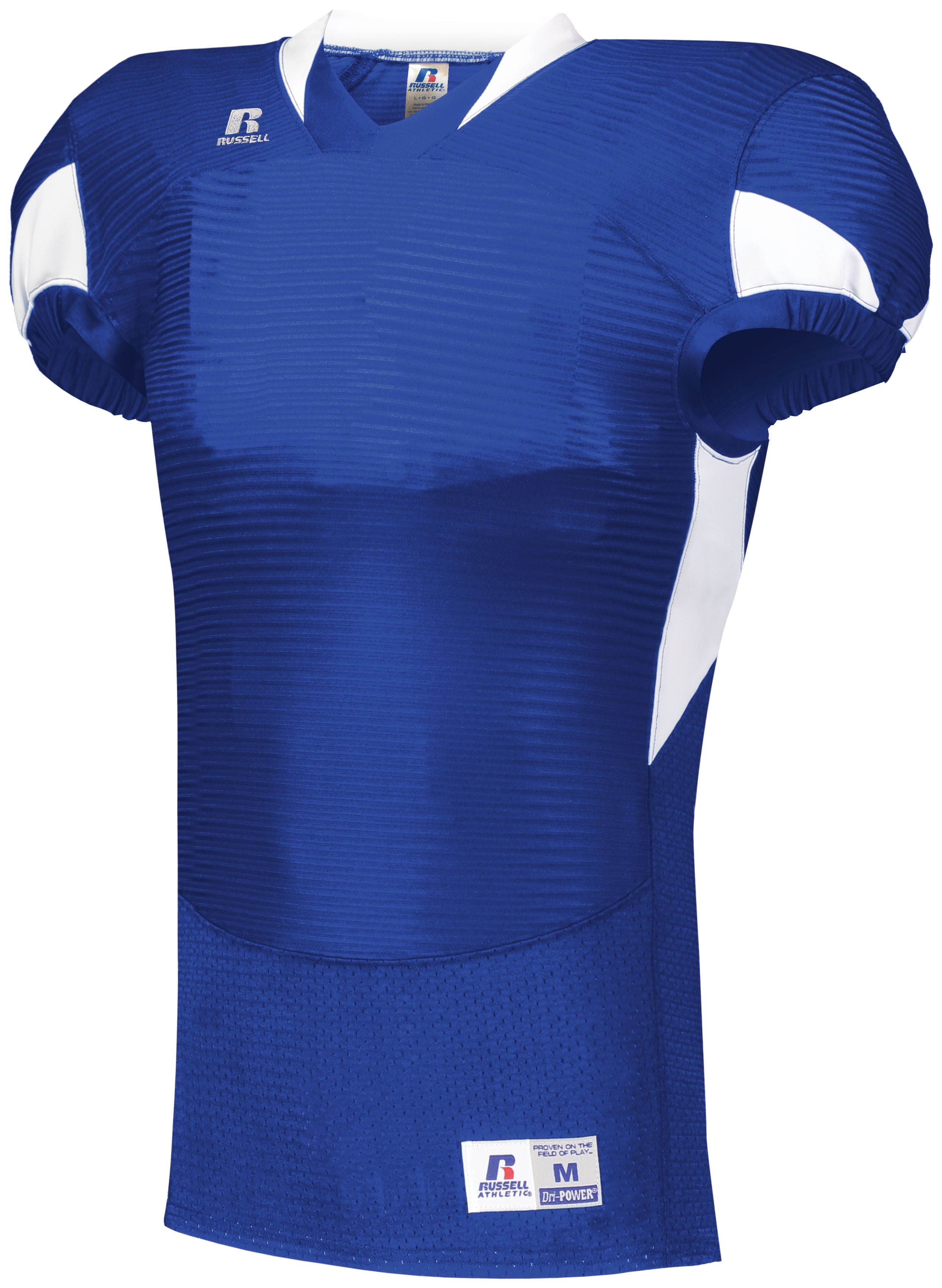 Russell Athletic Waist Length Football Jersey in Royal/White  -Part of the Adult, Adult-Jersey, Football, Russell-Athletic-Products, Shirts, All-Sports, All-Sports-1 product lines at KanaleyCreations.com