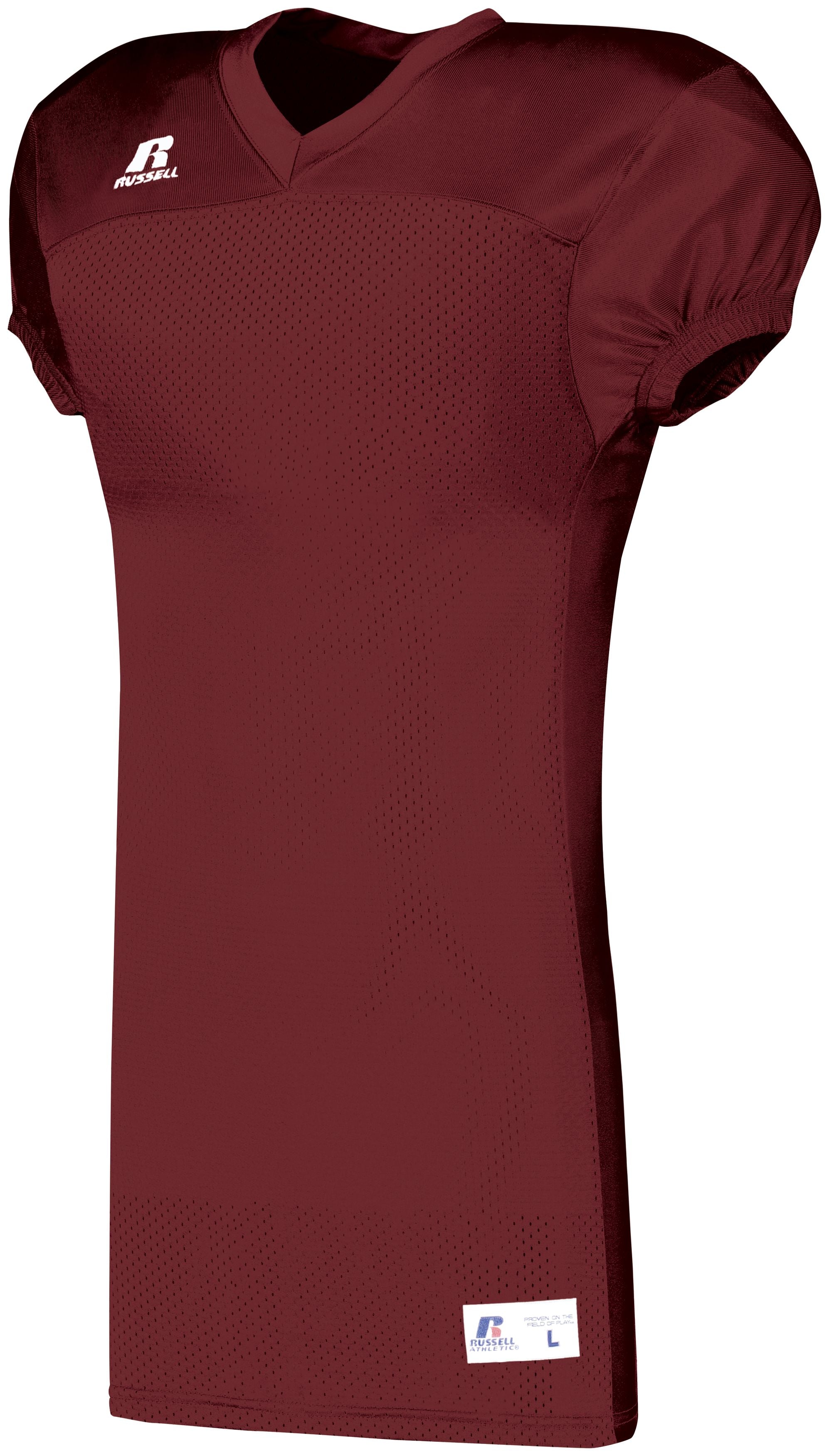 Russell Athletic Solid Jersey With Side Inserts in Cardinal  -Part of the Adult, Adult-Jersey, Football, Russell-Athletic-Products, Shirts, All-Sports, All-Sports-1 product lines at KanaleyCreations.com
