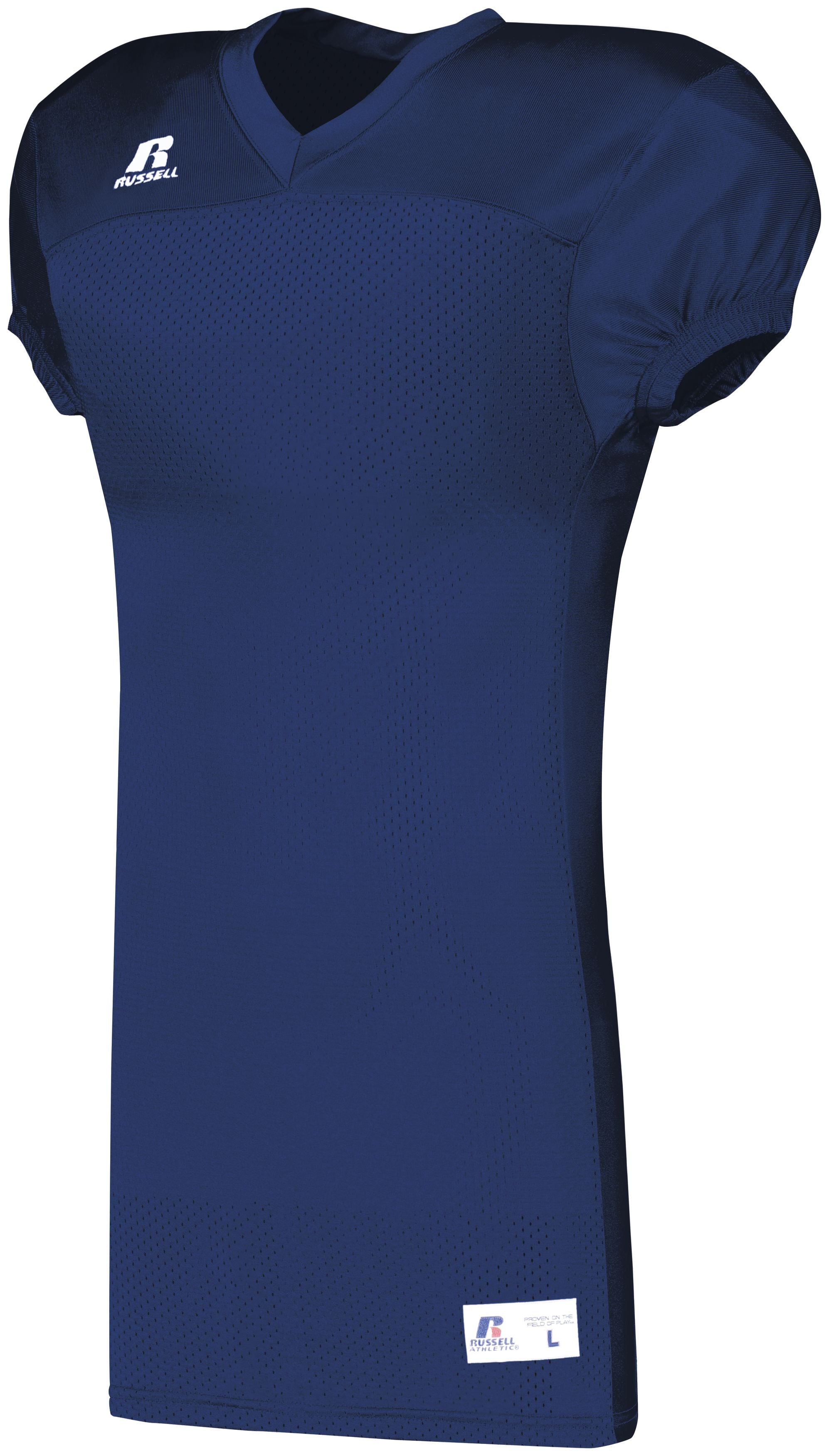 Russell Athletic Youth Solid Jersey With Side Inserts in Navy  -Part of the Youth, Youth-Jersey, Football, Russell-Athletic-Products, Shirts, All-Sports, All-Sports-1 product lines at KanaleyCreations.com