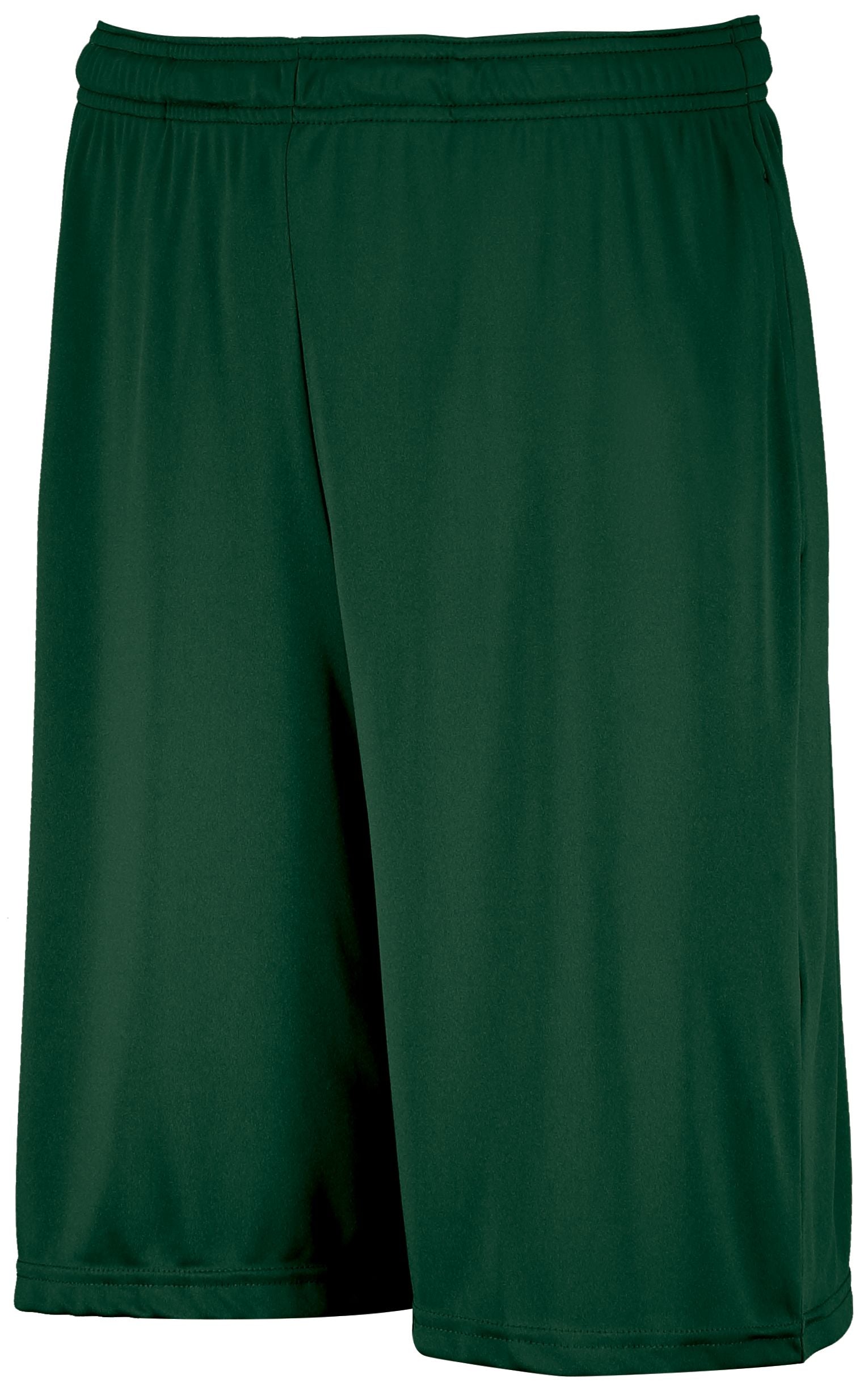 Russell Athletic Dri-Power Essential Performance Shorts With Pockets in Dark Green  -Part of the Adult, Adult-Shorts, Russell-Athletic-Products product lines at KanaleyCreations.com