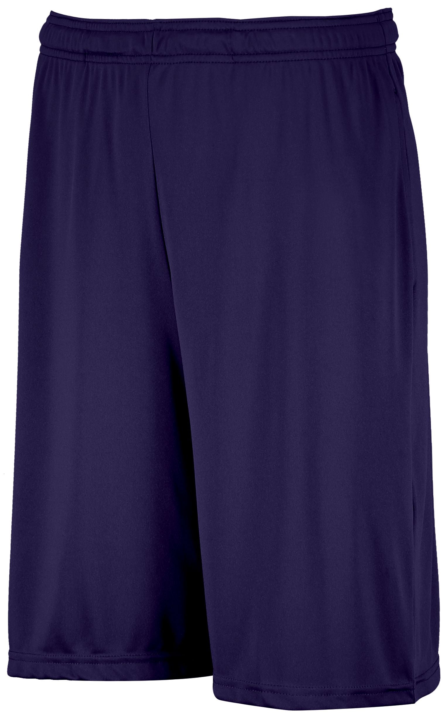 Russell Athletic Dri-Power Essential Performance Shorts With Pockets in Purple  -Part of the Adult, Adult-Shorts, Russell-Athletic-Products product lines at KanaleyCreations.com